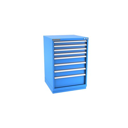 CHAMPION TOOL STORAGE Modular Tool Cabinet, 8 Drawer, Blue, Steel, 28 in W x 28-1/2 in D x 41-3/4 in H S18000801ILCFTB-BB